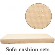 Kingtowag Sofa Cover, 14 Seats Sofa Seat Cushion Cover Couch Stretchy Slipcovers Protector, 1Pc Seat Cushion Cover Beige