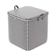 Kingtowag Storage Containers, Houndstooth Storage Bag Large Capacity Folding Clothes Portable Wardrobe Sorting Clothes Storage Box with Reinforced Handle Zipper Home Comforters Pillow