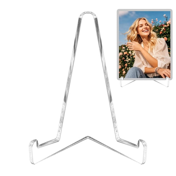 Kingtowag (Storage Rack for Printed Materials), Card Holder Art Stand Desktop Anti-Inclined Storage Rack, for Printed Materials Photos Paintings, Living Room Bedroom Desk Home Decoration