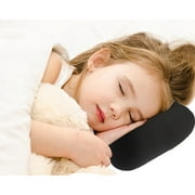 Kingtowag Throw Pillows, Soft Bone Type Headrest Roll Backrest Suitable for Travel Plane Car Sofa Bed 38Cm×20Cm, 1*Pillow Black
