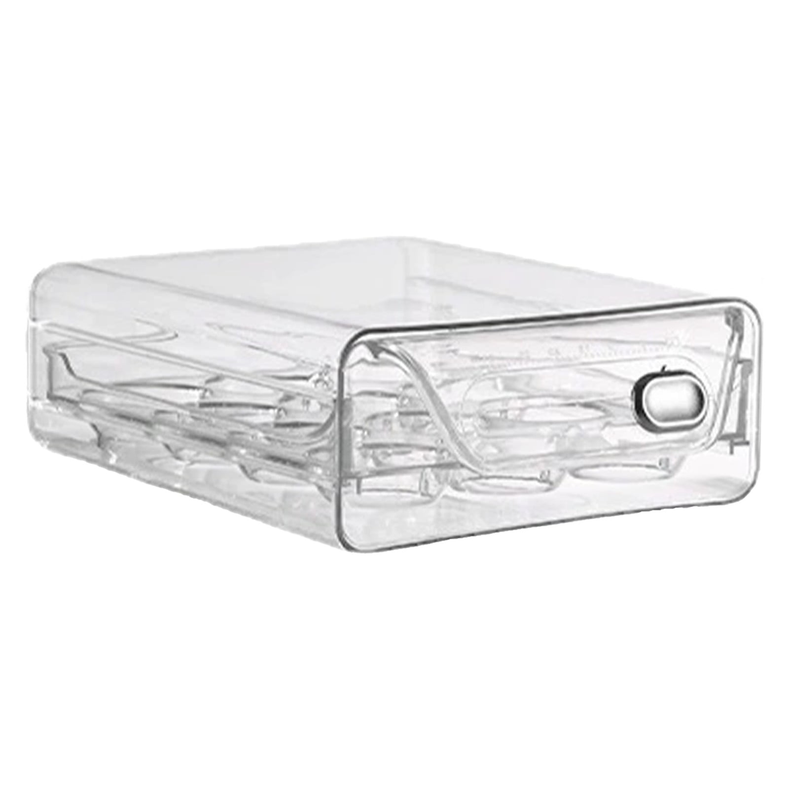Kingtowag Transparent Stackable Egg Holder for Fridge, Egg Storage Container Organizer Tray, Large Inventory, Large Inventory