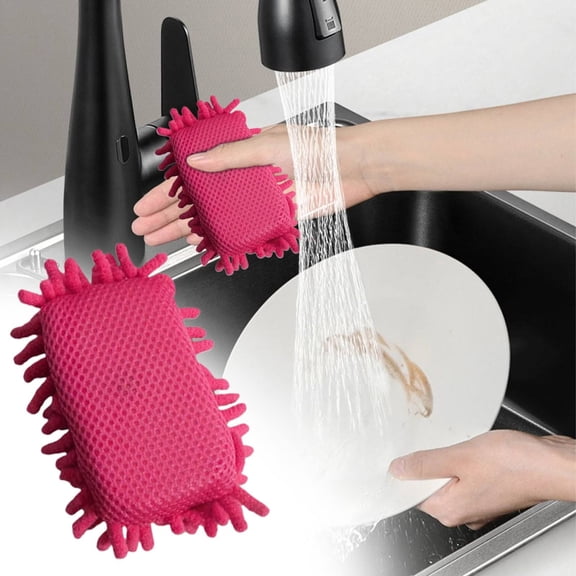 Kingtowag Whiteboard Cleaning Sponge, Magnetic Eraser, Microfiber Shag Whiteboard Eraser, Dual-Side Cleans Dry-Erase/Chalk, Lint-Free Performance, and Washable For Classroom Longevity (#B)