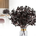 thumbnail image 1 of Kingtowag black small plum blossom flower arrangement, 1pc artificial flowers, gypsophila and cherry stems, lifelike for home decor, wedding centerpieces, and table arrangements., 1 of 9