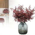 thumbnail image 1 of Kingtowag red plum blossoms RD3, 1pc artificial flowers, gypsophila and cherry stems, lifelike for home decor, wedding centerpieces, and table arrangements., 1 of 9