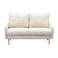 thumbnail image 1 of Kingway Furniture Almor Velvet Living Room Loveseat in Beige, 1 of 4