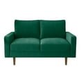 thumbnail image 1 of Kingway Furniture Ameli Velvet Living Room Loveseat in Green, 1 of 4