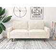 thumbnail image 1 of Kingway Furniture Ameli Velvet Living Room Sofa in Beige, 1 of 3
