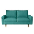 thumbnail image 1 of Kingway Furniture Ashton Linen Living Room Loveseat in Green, 1 of 5