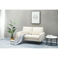 thumbnail image 1 of Kingway Furniture Aurora Velvet Living Room Loveseat in Beige, 1 of 6