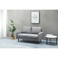 thumbnail image 1 of Kingway Furniture Aurora Velvet Living Room Loveseat in Gray, 1 of 6