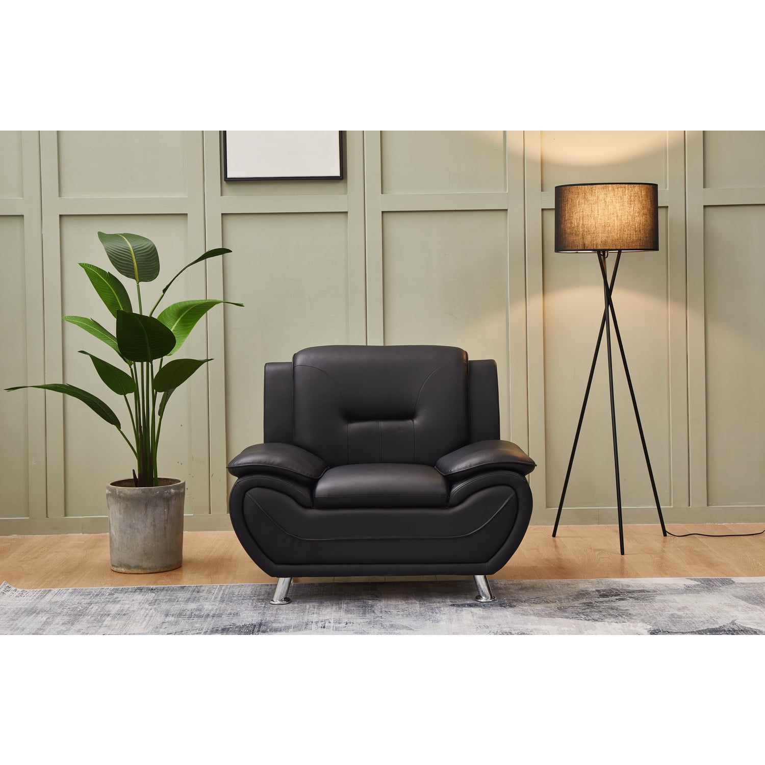 Living Room Wayfair Black Leather Chair Club Chair Barrel Chair