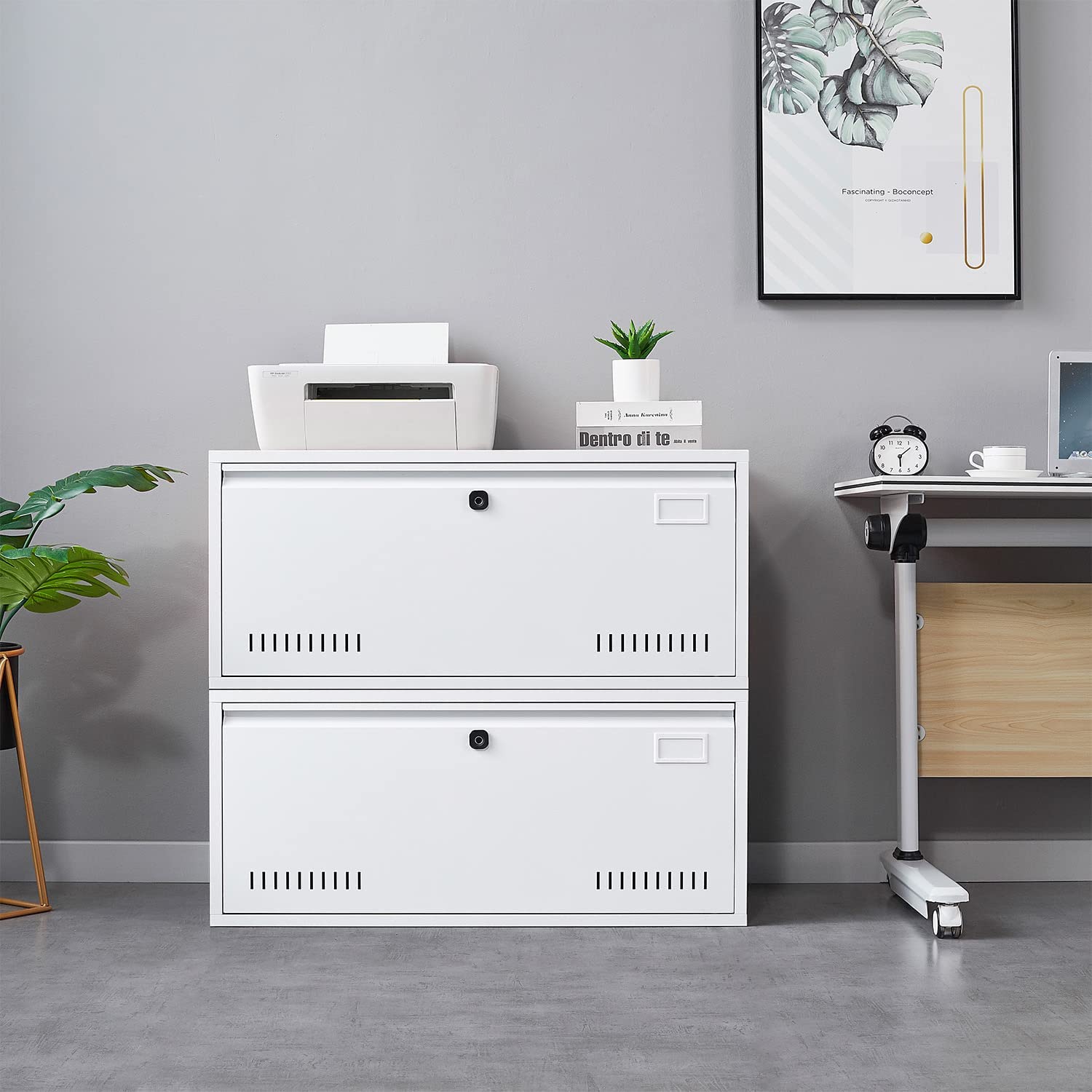 Kingwolfox Fingerprint Lock File for Legal/Letter A4/F4 Files