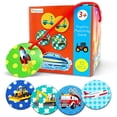 thumbnail image 1 of Kingwora 16-Pair Transportation Theme Memory Matching Card Game for Kids and Toddlers, 1 of 7