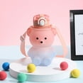 thumbnail image 1 of Kingzram Kawaii Bear Water Bottle with Straw, Portable Leak-Proof Cute Drinking Bottle for Girls School Office Travel BPA-free (27oz/800ml)-Pink Blue, 1 of 9