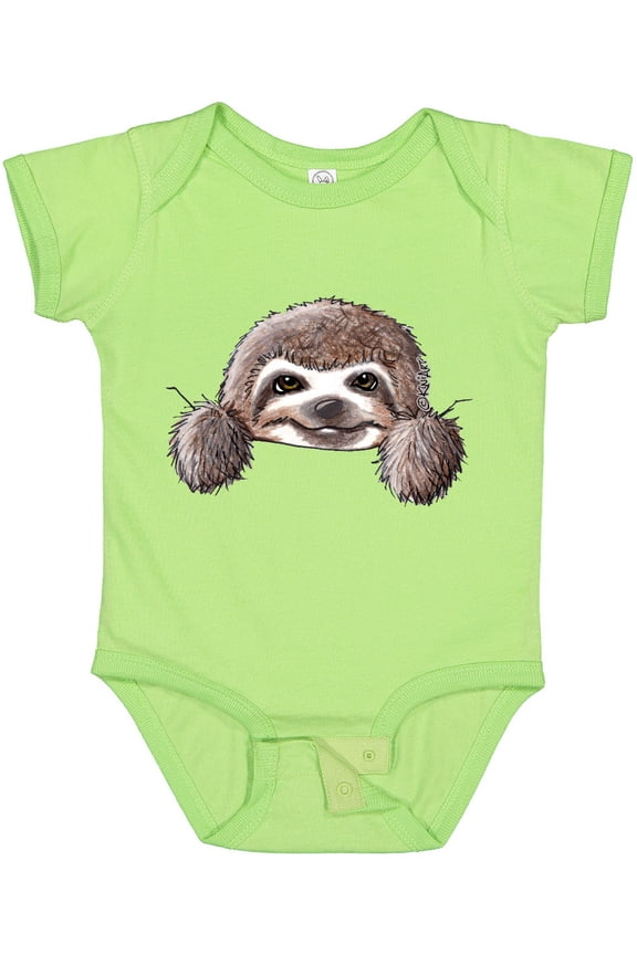 Kiniart Sloth Boys or Girls Baby Bodysuit