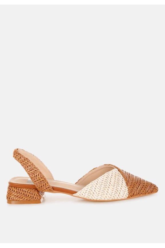 Kinjay Pointy Toe Slingback Sandals