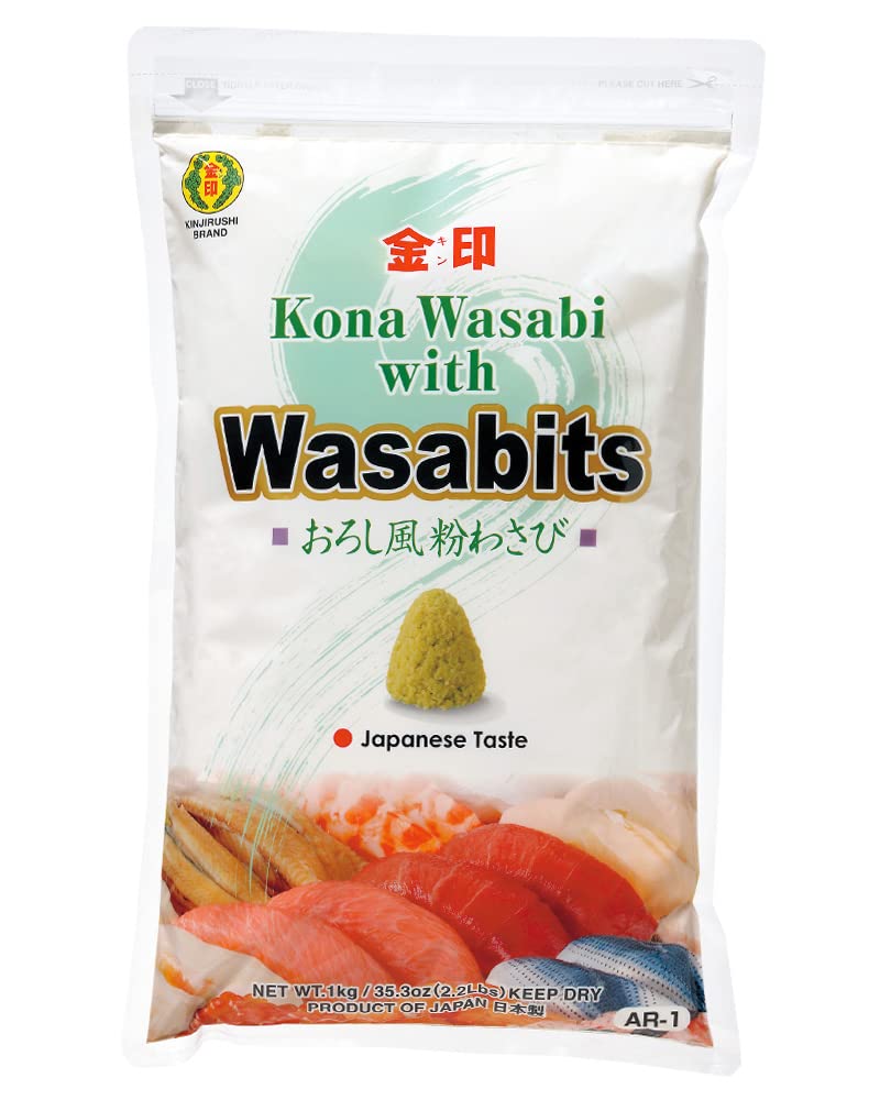 Kinjirushi Japanese Powdered Wasabi Wasabits 2.2 Lbs (1Kg) / Made