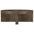 thumbnail image 1 of Kinkaid Round Solid Mango Wood Coffee Table Brown, 1 of 6