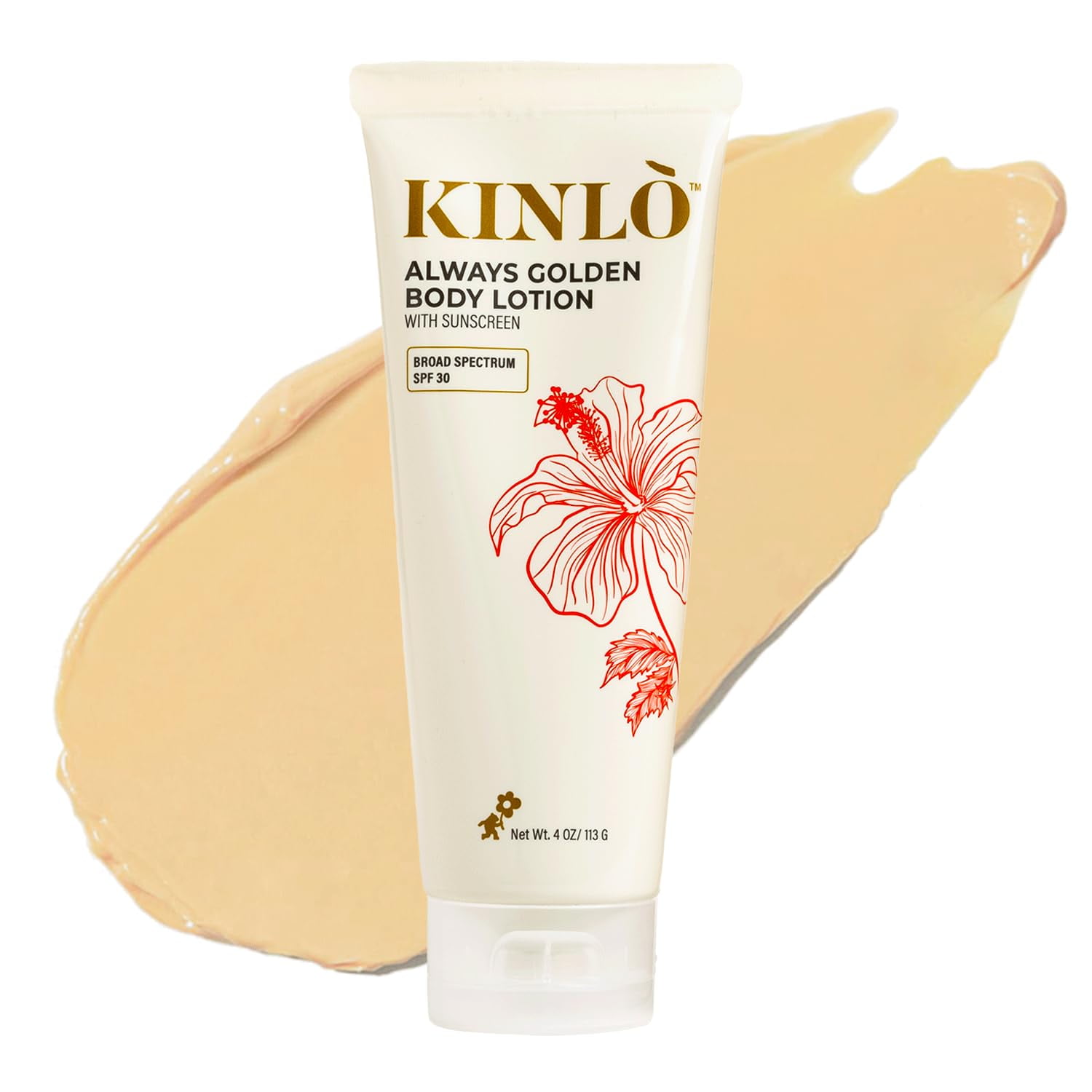 Kinlo Always Golden Body Lotion | SPF 30, 4 fl oz | Reef Safe | Fragrance-free Body Moisturizer with SPF | Black Owned Skincare | Made in USA C2