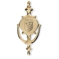 thumbnail image 1 of Kinney Irish Coat of Arms Brass Door Knocker, 1 of 1