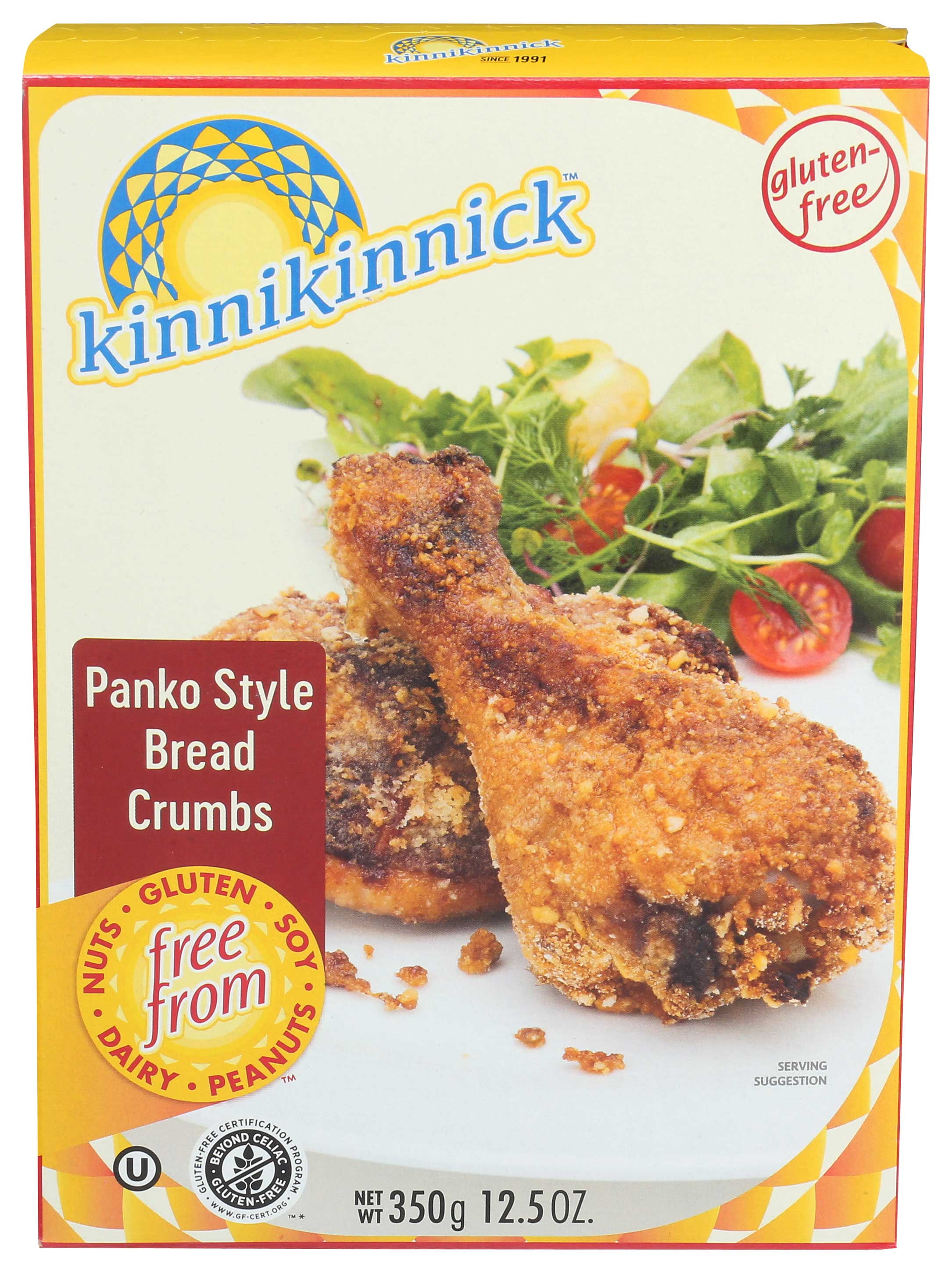 Kinnikinnick Foods Panko Style Bread Crumb, 12.5 Oz (Pack of 6)