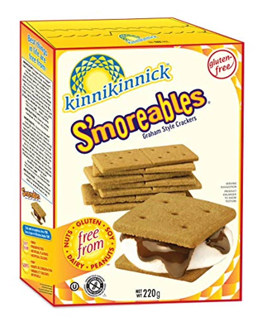 Kinnikinnick Foods S'moreables Graham Crackers, 8 oz, (Pack of 6)
