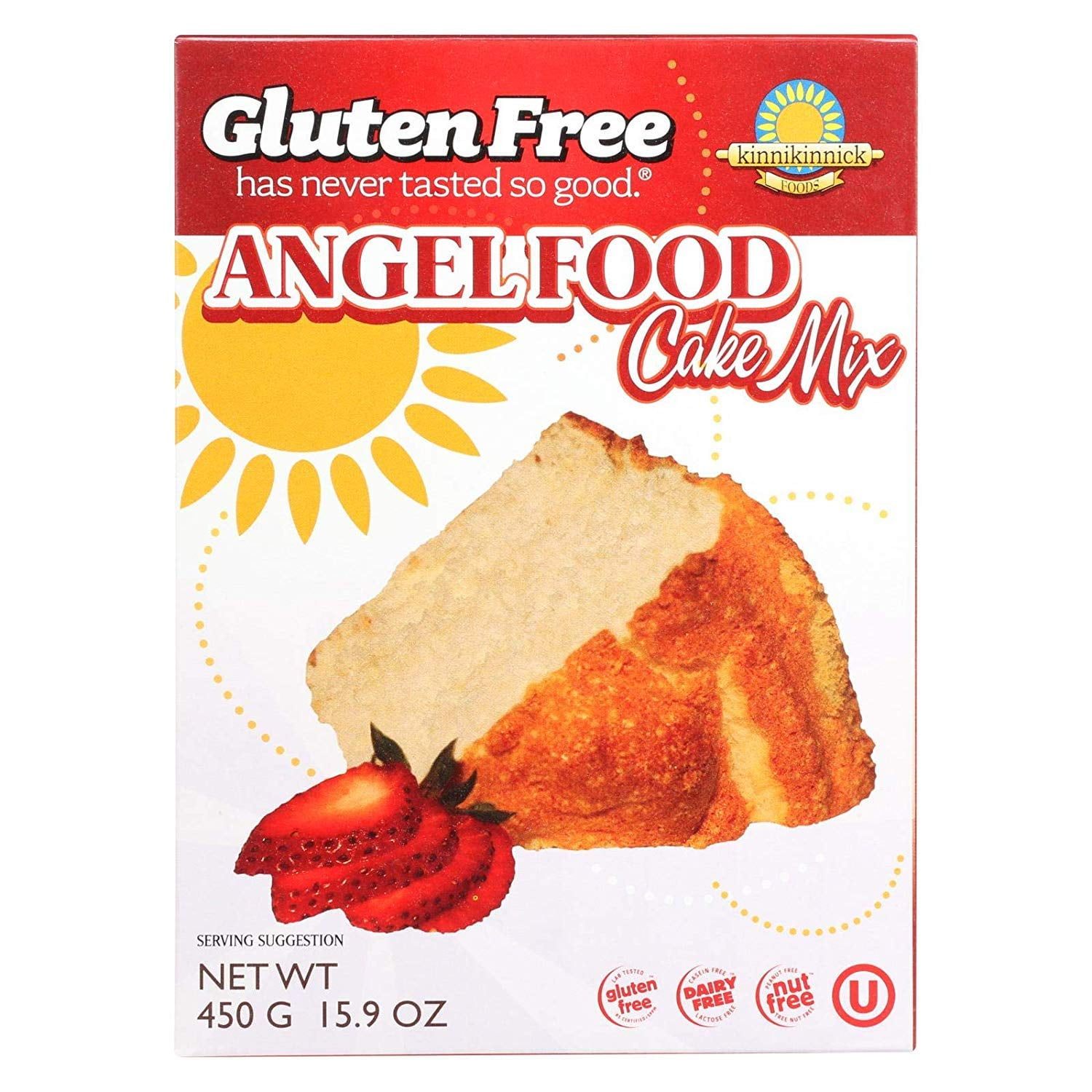 Kinnikinnick Gluten Free Angel Food Cake Mix, 16 Ounce - 6 per case.