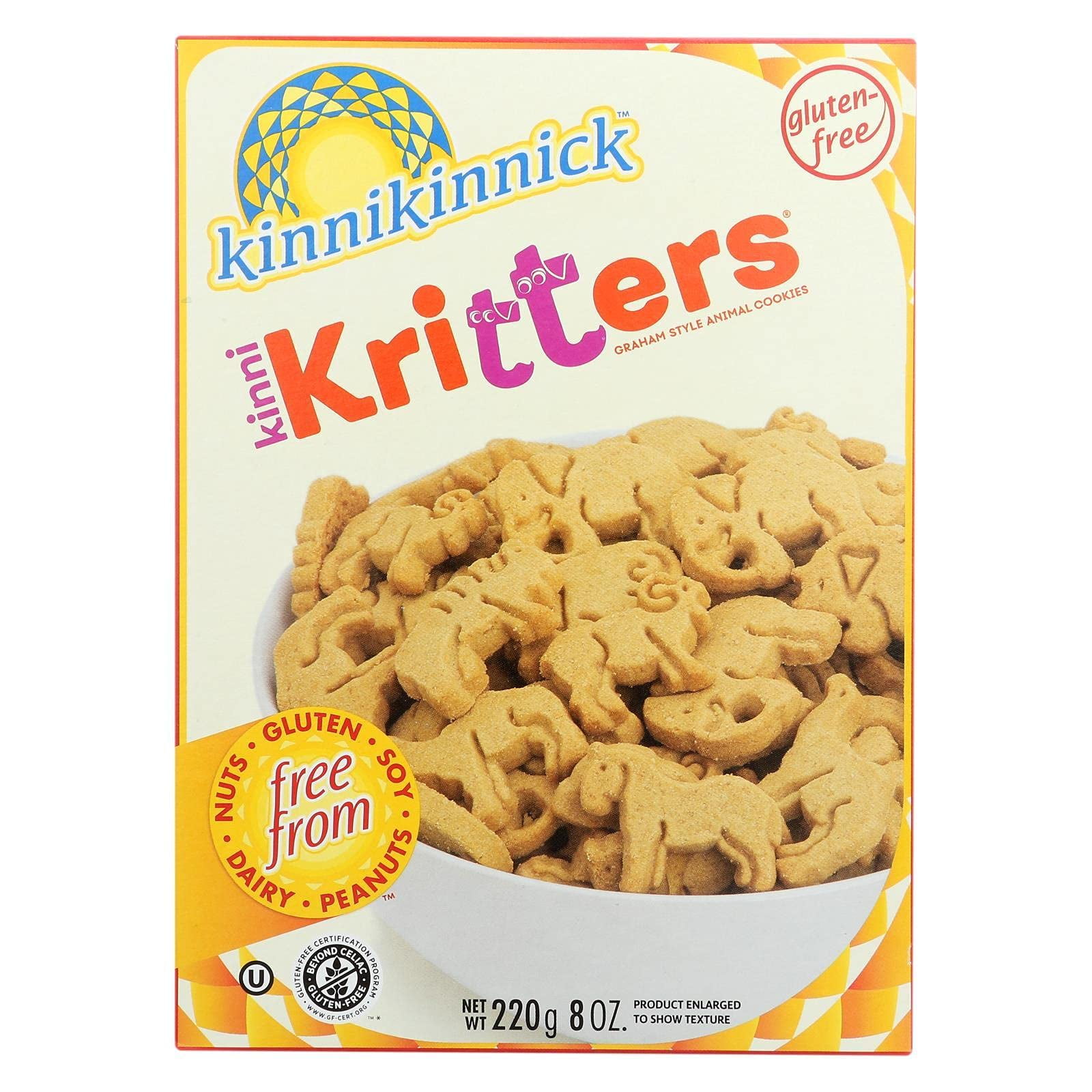 Kinnikinnick Gluten Free Animal Cookies, 8 Ounce (Pack of 6)