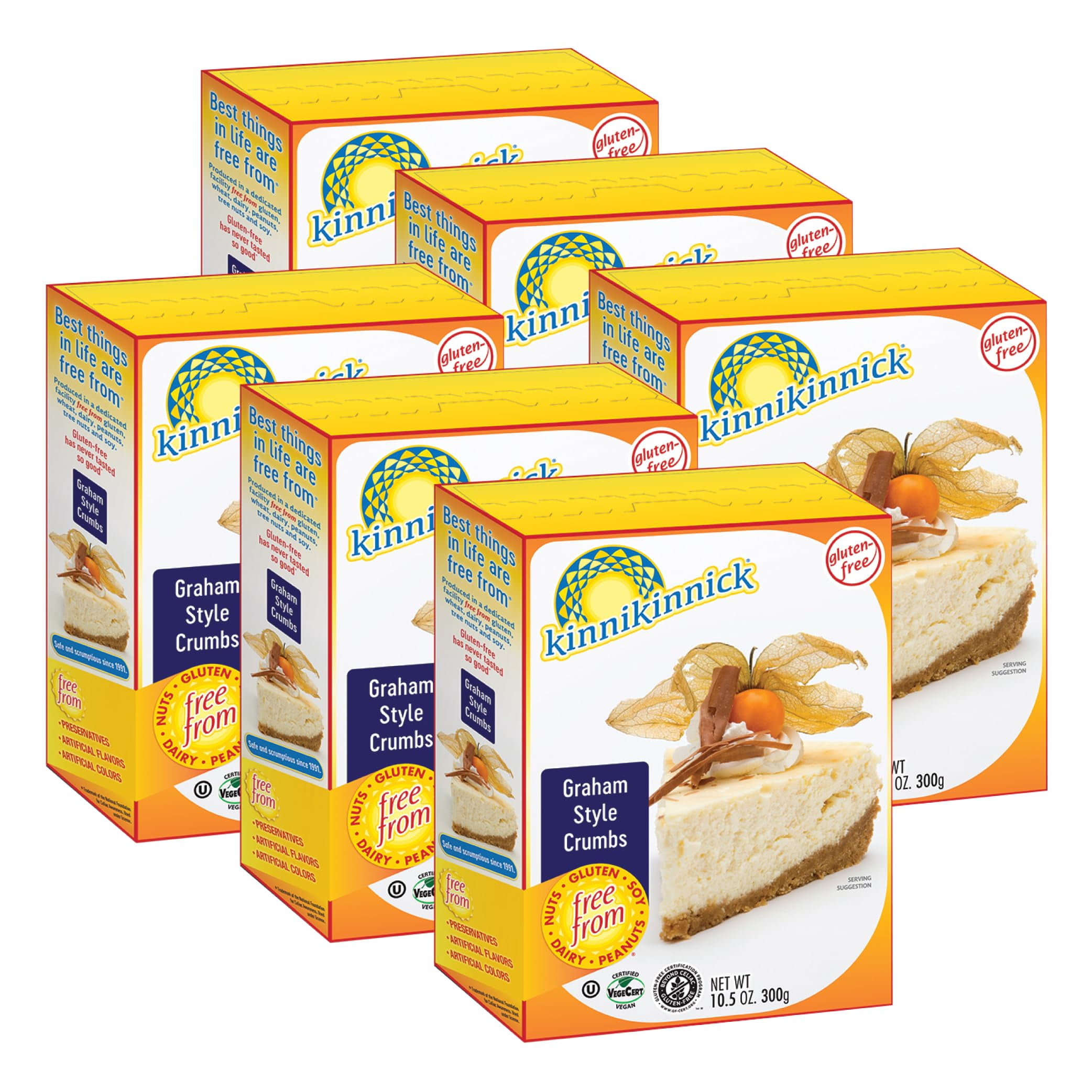 Kinnikinnick - Graham Style TMA3 Crumbs - Gluten Free, Allergy Friendly ...