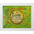 thumbnail image 1 of Kinnison, Carolyn 32x26 White Modern Wood Framed Museum Art Print Titled - Love one Another, 1 of 4