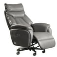 thumbnail image 1 of Kinnls Coast Fully Reclining Modern Minimalist Ergonomic Office Chair (Gray）, 1 of 16