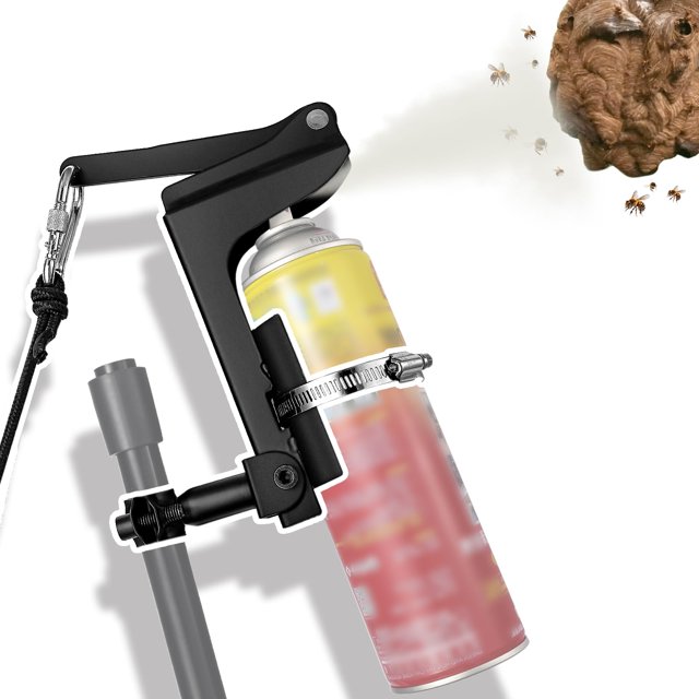 Kinok Heavy Duty Metal Spray Can Extension Pole Adaptor Sturdy Sprayer