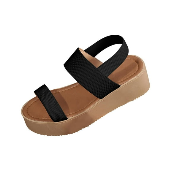 Kinrui Beach Sandals for Women Women's Fashion Casual Spring And Summer New Beach Versatile Open-Toe Platform Sandals