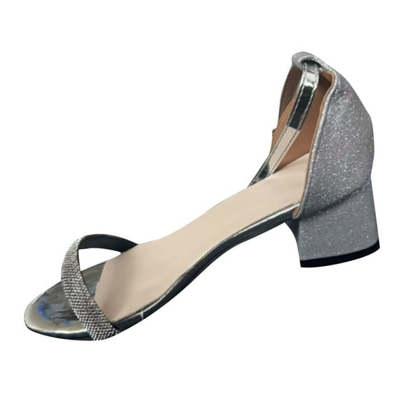 Kinrui Beach Sandals for Women Women's Fashion Casual Versatile Rhinestone Buckle Spring And Summer New Open Toe Sandals