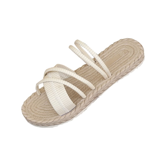 Kinrui Boho Sandals Women Women's Fashion Casual Spring And Summer New Beach Versatile Round Toe Flat Sandals