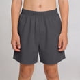 thumbnail image 1 of Kinrui Boys Athletic Shorts Cotton Lightweight Elastic Waist Summer Shorts Casual Breathable Hiking Shorts 4-15 Years, 1 of 8