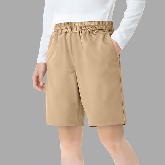 Kinrui Boys School Uniform Shorts Stretch Chino Short Size 4-15 Years