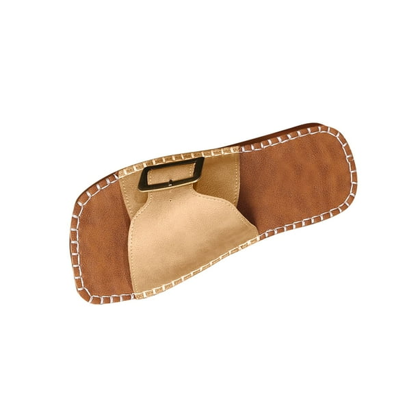 Kinrui Fashion Sandals for Women Women's Fashionable And Casual Summer New Solid Color Flat Casual Slippers