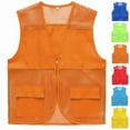 thumbnail image 1 of Kinrui Men's and Women's Fishing Vest Lightweight Outdoor Travel Mesh Cargo Vest with Pockets Green 2XL, 1 of 8