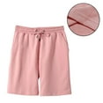thumbnail image 1 of Kinrui Plus Size Womens Athletic Workout Shorts 5.5" Cotton Casual Shorts Elastic Waist Joggers Sports Sweat Shorts Pink 3XL, 1 of 4