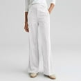 thumbnail image 1 of Kinrui Plus size Barrel Pants for Women Drawstring Elastic Waist Corduroy Trousers White S, 1 of 8