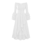 White Costume Pirate Dress for Parties