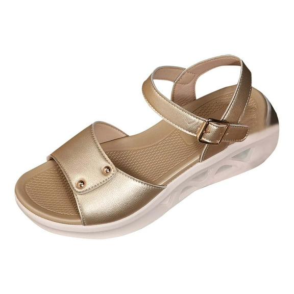 Kinrui Summer Sandals for Women Women's Fashion Casual Elastic Spring And Summer New Versatile Soft-Soled Sandals