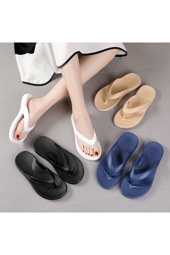 Women's Arch Support Flip Flops Orthopedic Thong Sandals Comfortable Summer Beach Pool Slides