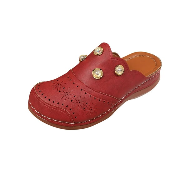 Kinrui Women's Arch Support Sandals Fashion Women Casual Round Head Slippers Comfy Beach Casual Shoes