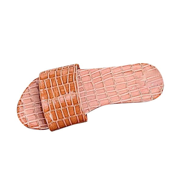 Kinrui Women's Arch Support Sandals Women's Fashionable Casual Summer New Style Solid Color Comfortable Lazy Wear Sandals Wear Beach Flat Shoes