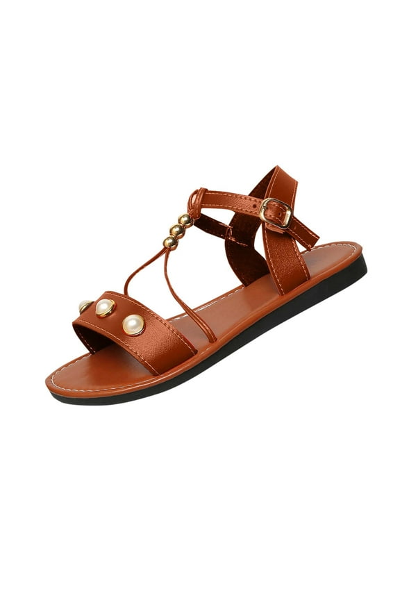 Women's Platform Sandals Women's Fashion Casual Retro Breathable Roman Spring And Summer New Flat Sandals