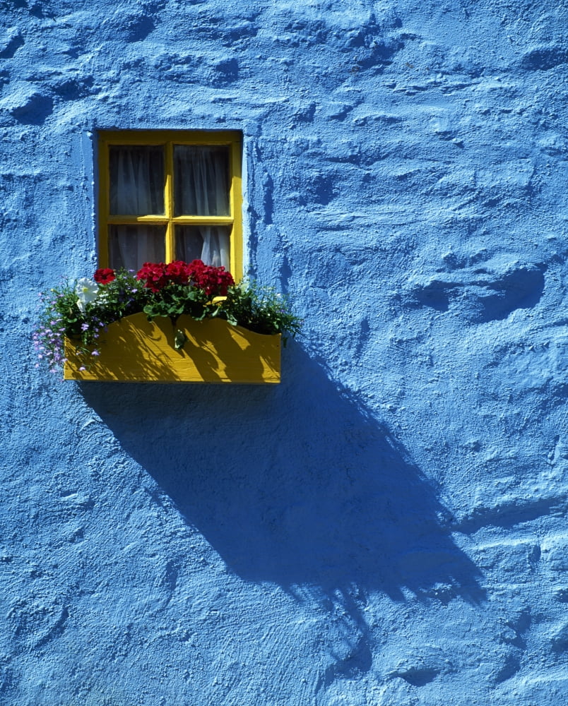 Kinsale Co Cork Ireland Cottage Window Canvas Art - The Irish Image Collection Design Pics (26 x 34)