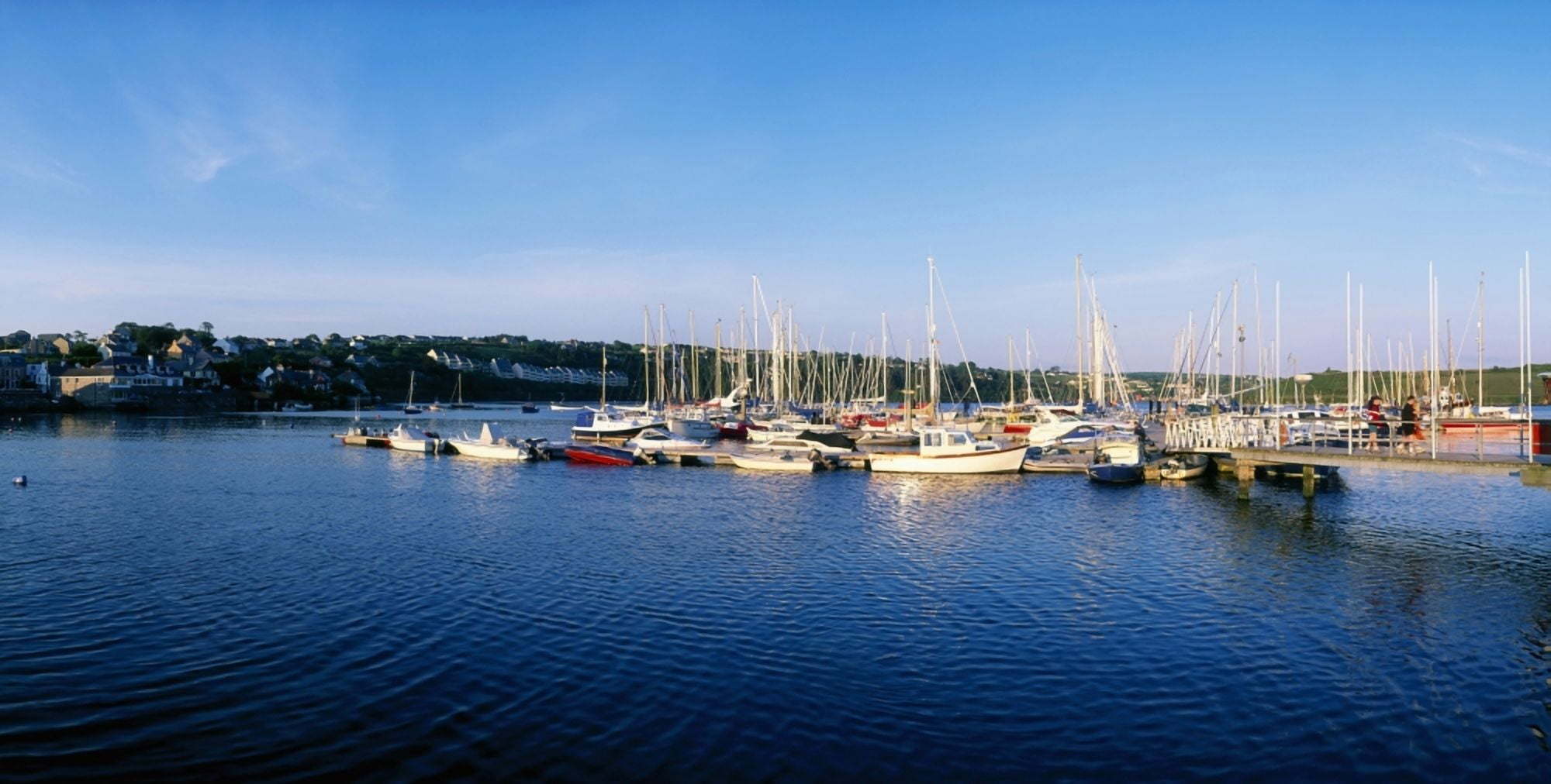 Kinsale Co Cork Ireland Moored Boats Canvas Art - The Irish Image Collection Design Pics (30 x 15)