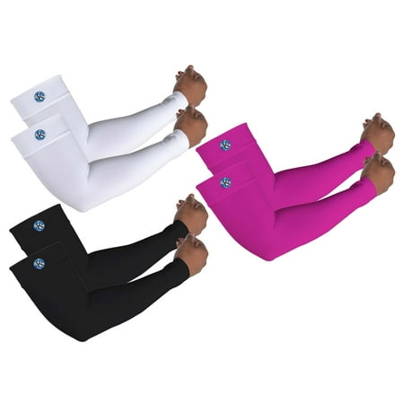 Kinship Comfort Brands Arm Compression Sleeves for Men & Women | Arm Brace Support Sleeve provides pain relief for Lymphedema, Neuropathy, Arthritis, Bursitis, Tendonitis, Tennis Elbow | 3 Pair